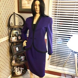 Lovely Plumb Purple Christian Dior 2-Piece Suit